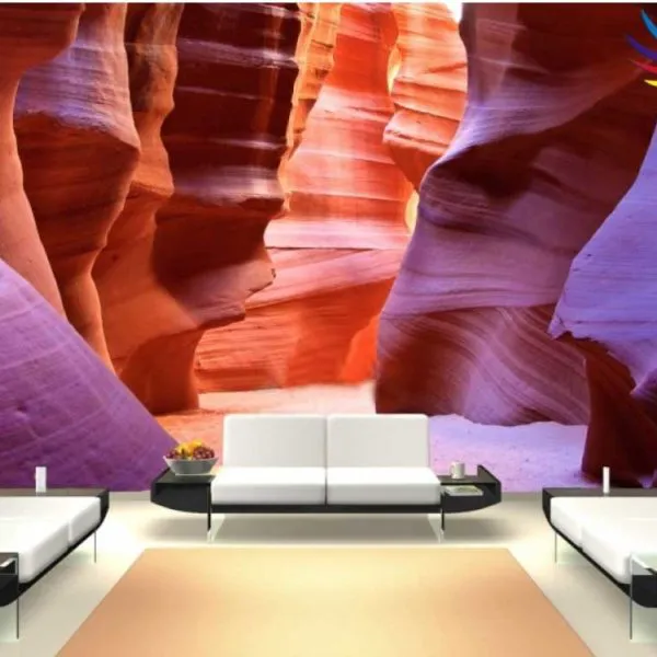 Canyon Illustrated 3D Wall Mural