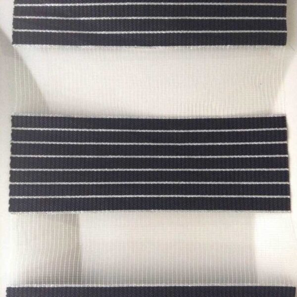 Day And Night Black and Silver Roller Blinds