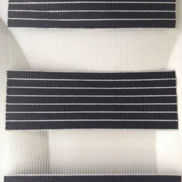 Day And Night Black and Silver Roller Blinds