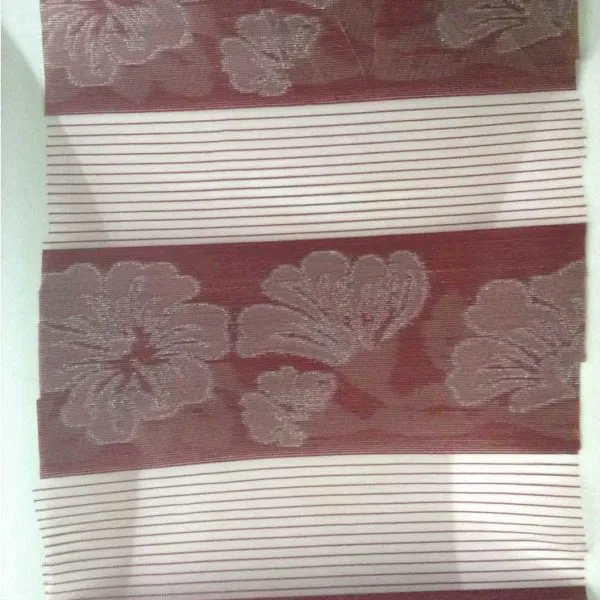 Day And Night Red floral Roller Blinds