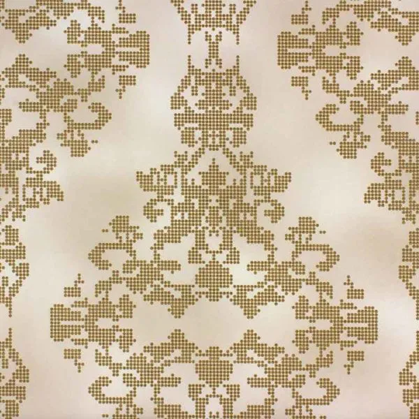 Diamond Dust 450453 Baroque Dots Cream Gold Glitter Wallpaper