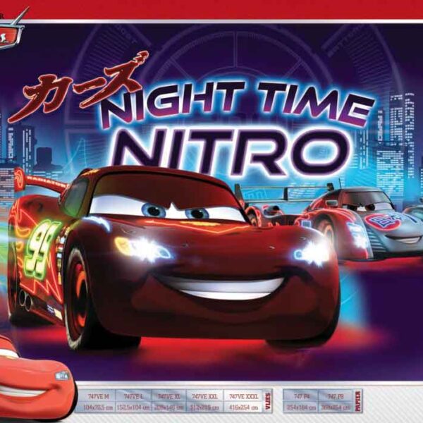 Disney Pixar car 16 -Zig Zag MC Queen Night Time Nitro (747)
