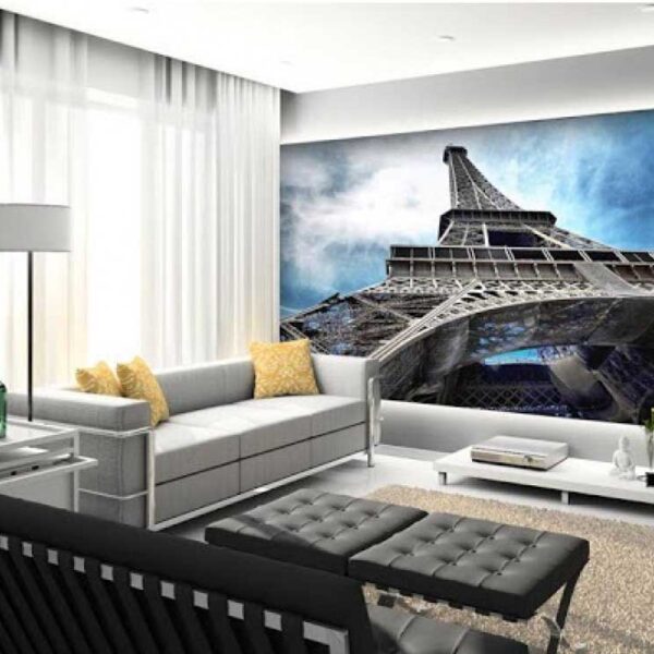 Eiffel Tower Painting 3D Wallpaper
