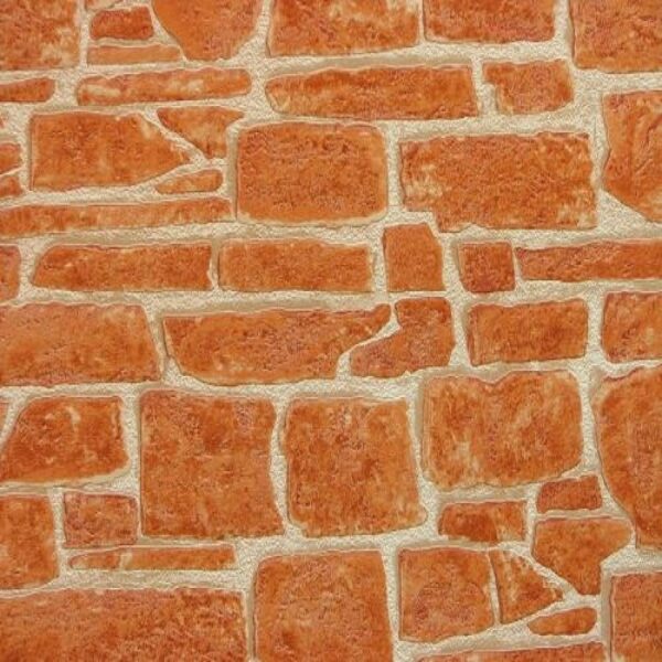 Expromt Orange Brick Wallpaper – B43,4 Fort 831-05