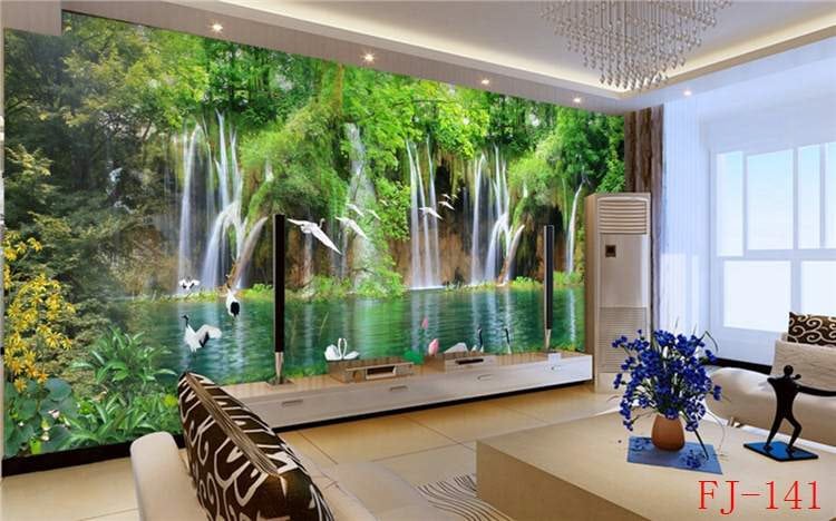 Water Fall Photo Mural -FJ-141 Water Fall Photo Mural -FJ-141