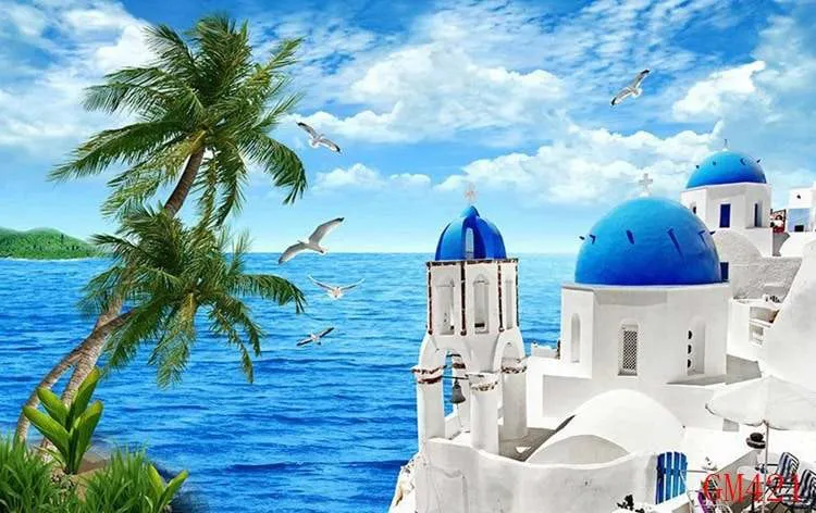 Galaxy Beach Wall Mural-GM-421 Galaxy Beach Wall Mural-GM-421