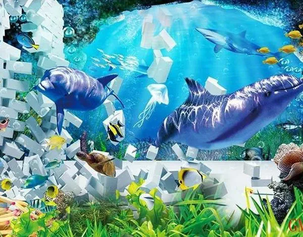 Aquatic Creatures Photo Mural -GM-425