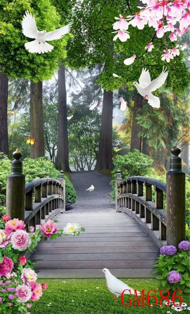Tree Design Wall Mural -GM-686 Tree Design Wall Mural -GM-686