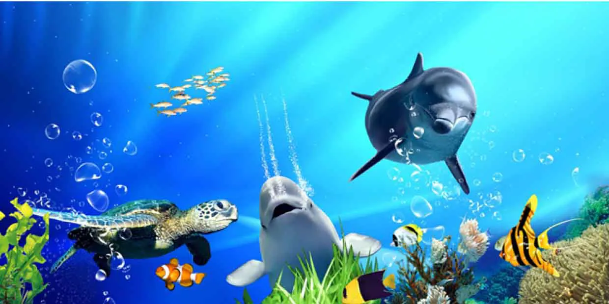 Galaxy-Underneath Sea Photomural – YST-012 Galaxy-Underneath Sea Photomural – YST-012