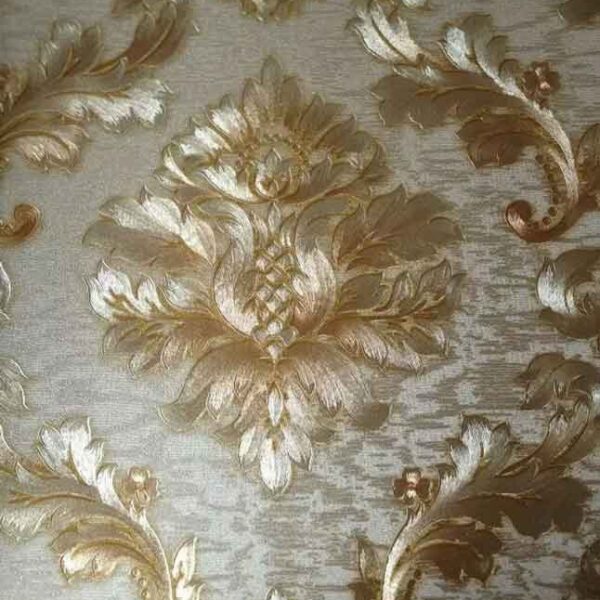 Golden Damask Wallpaper 888103 600x600 - Golden Damask Wallpaper - 888103