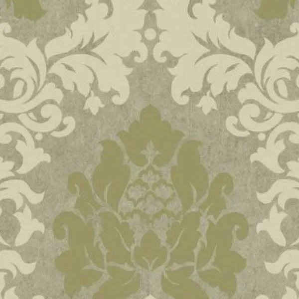 Green Grey HAV40727 Haven Damask Wallpaper