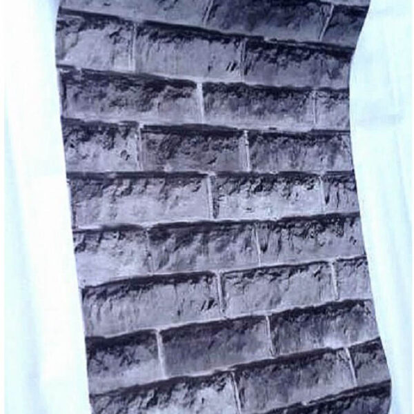 Grey Stone Brick 3D PVC Wallpaper – FE150502