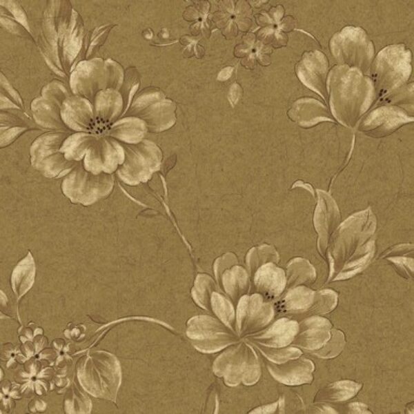 Brown Cream Hav40815 Elegant Trail Wallpaper – HAV40815