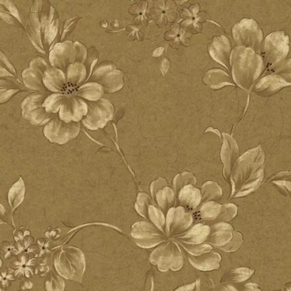 Brown Cream Hav40815 Elegant Trail Wallpaper – HAV40815