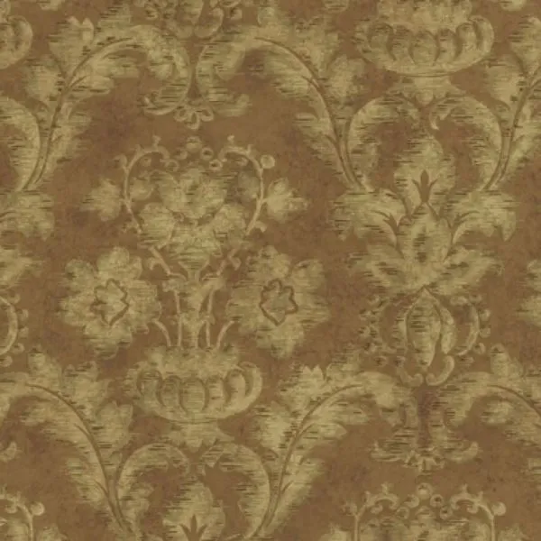 Brown Fusion Damask Wallpaper – HAV40856
