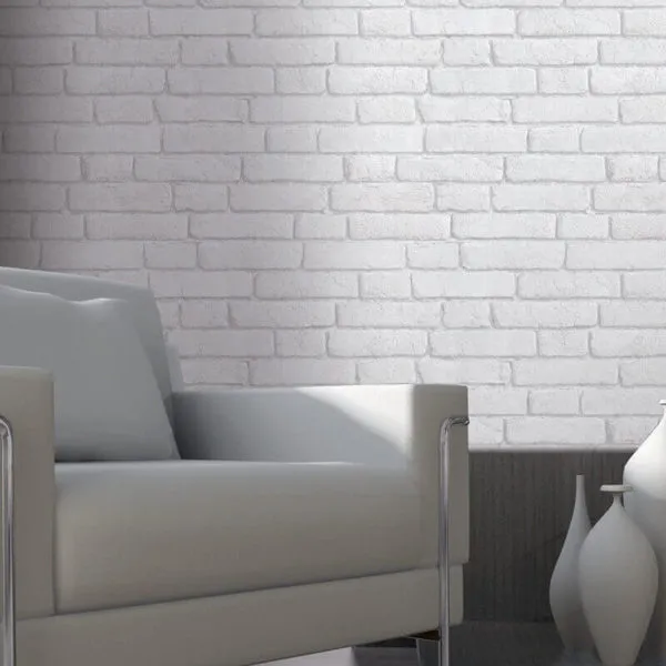 Muriva Bluff Embossed Brick Effect Wallpaper J30309