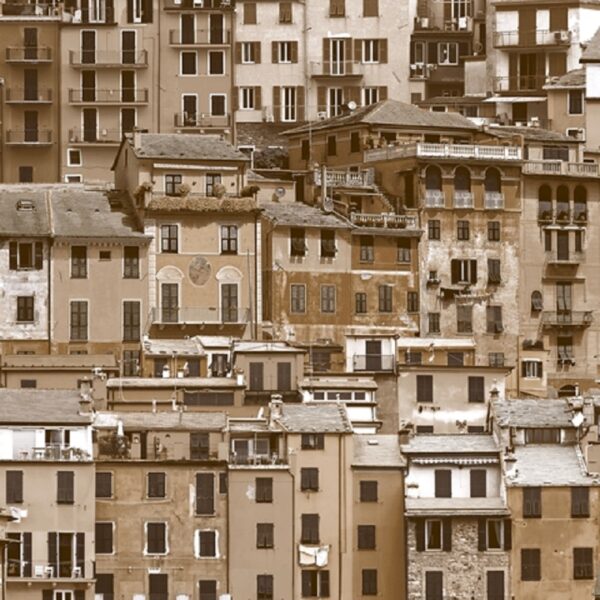 Muriva Village Print Mural Vinyl Wallpaper J70707