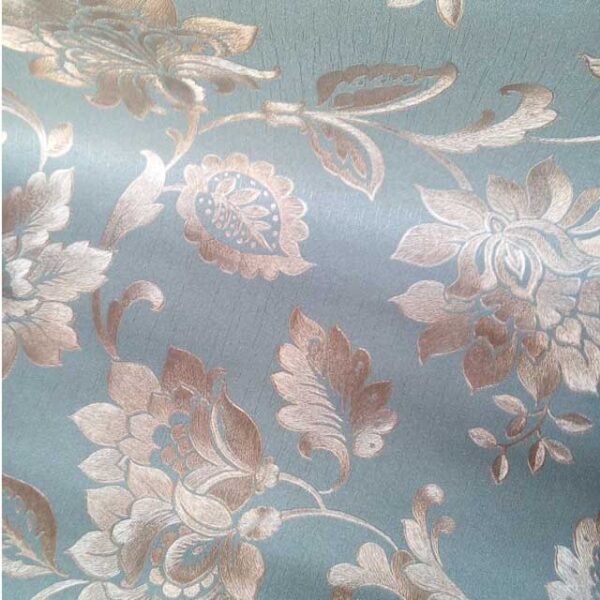 Kitai Flowered Wallpaper Green and Gold 600x600 - Kitai Flowered Wallpaper - Green and Gold