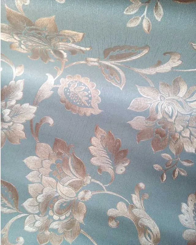 Kitai Flowered Wallpaper – Green and Gold Kitai Flowered Wallpaper – Green and Gold