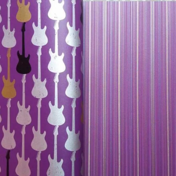 Kitai Purple Patterned Wallpaper – YS-191005