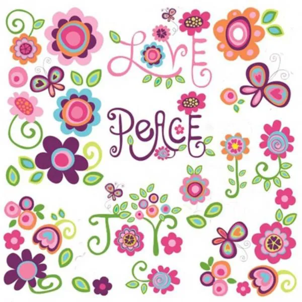 Love, Joy, Peace Peel and Stick Wall Stickers