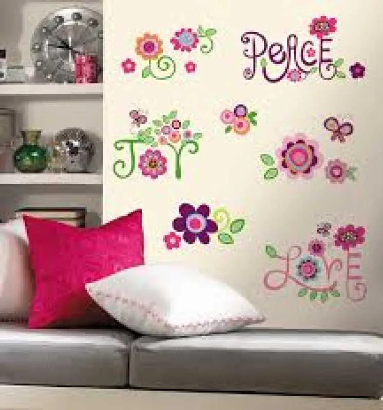 Love, Joy, Peace Peel and Stick Wall Stickers Love, Joy, Peace Peel and Stick Wall Stickers