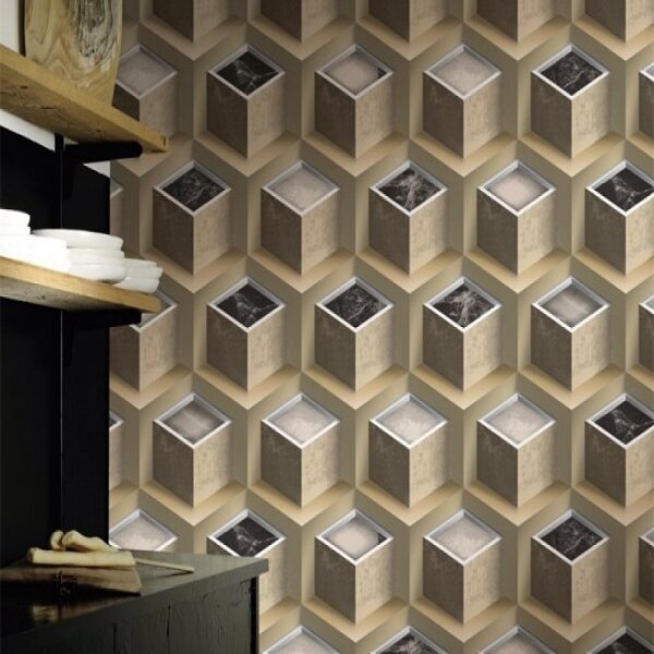 MK1003 1000x1000 1 600x600 - 3D Patterned Mooka Wallpaper - MK1003