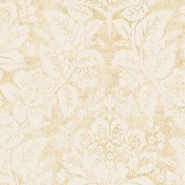 Metallic Gold Bohemian Damask Wallpaper