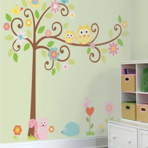 Owls Scroll Tree