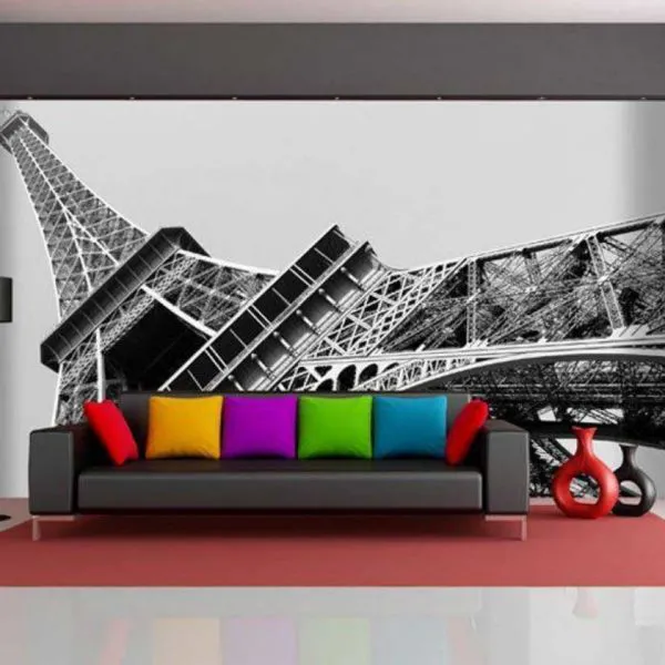 Paris Eiffel Tower Paintings Wallpaper – TMS120
