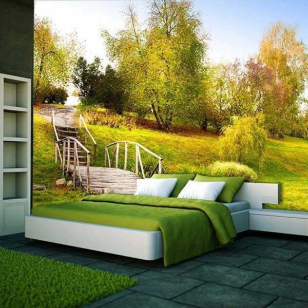 Patika Road Landscape Painted Wall Mural – TMS121