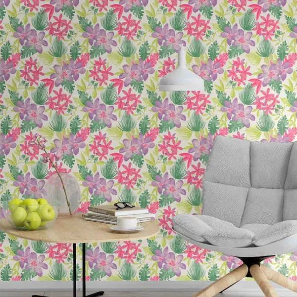 Rasch Paradise Tropical Floral Motif 209105 Wallpaper