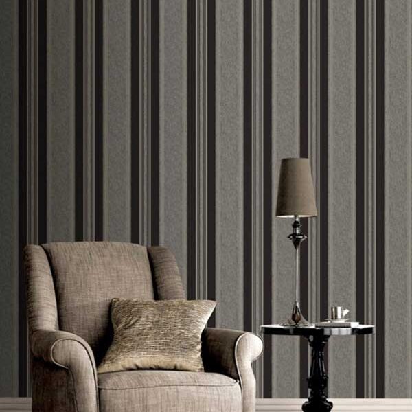 Roma Metallic Stripe Wallpaper – 208726