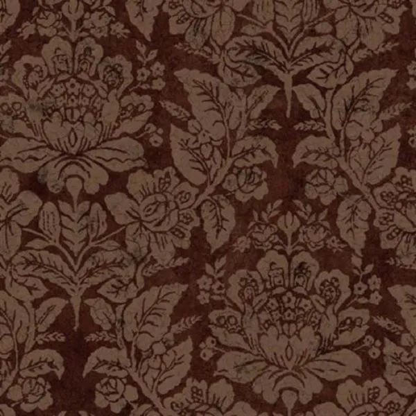Brown Bohemian Damask Wallpaper-SIS40541