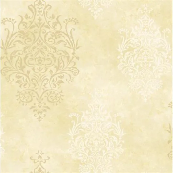 Gold Mulberry Medallion Wallpaper- SIS40554