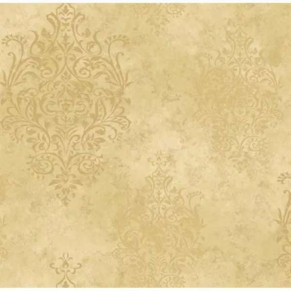 Gold Mulberry Medallion Wallpaper- SIS40555