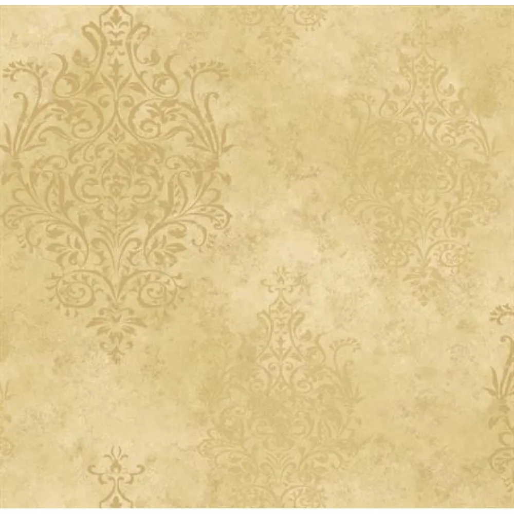Gold Mulberry Medallion Wallpaper- SIS40555 Gold Mulberry Medallion Wallpaper- SIS40555