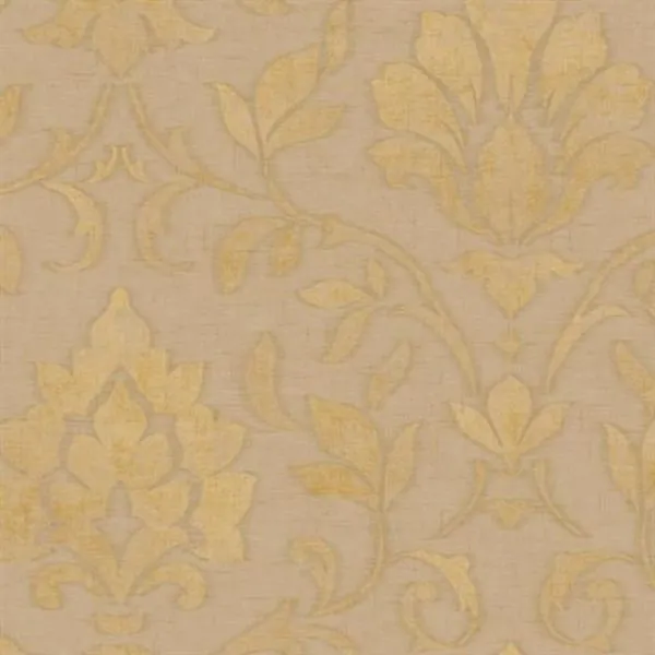 Gold Sapphire Damask Wallpaper-SIS40625