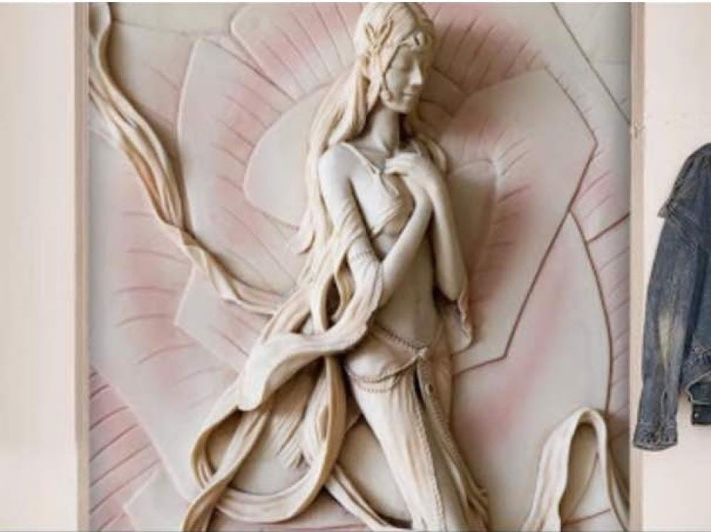 Stature Design Statue Design 5D Wallpaper | Chuvie Decor Ghana