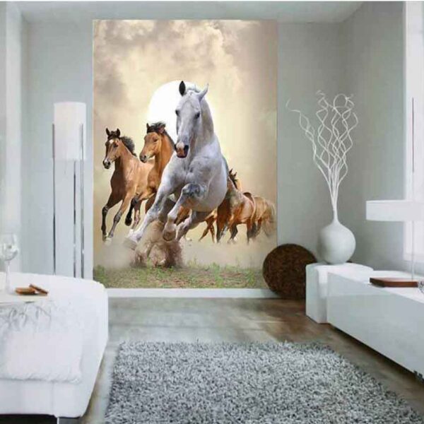 Vardek Horses -1- Illustrated Photo Mural TMS175