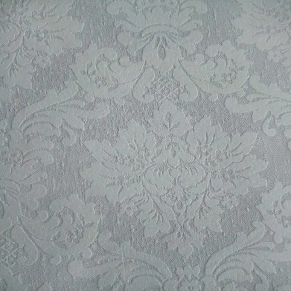 White Damask Paintable Wallpaper